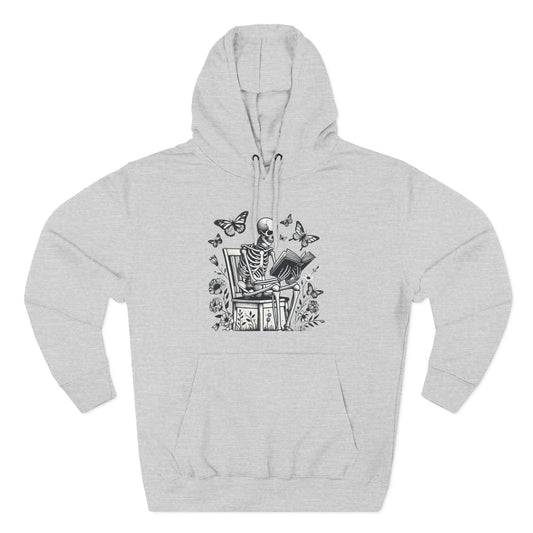 SkeletonHoodie - Perfect for Book Lovers, Readers, Unisex Sweatshirt, Relaxed Everyday Wear