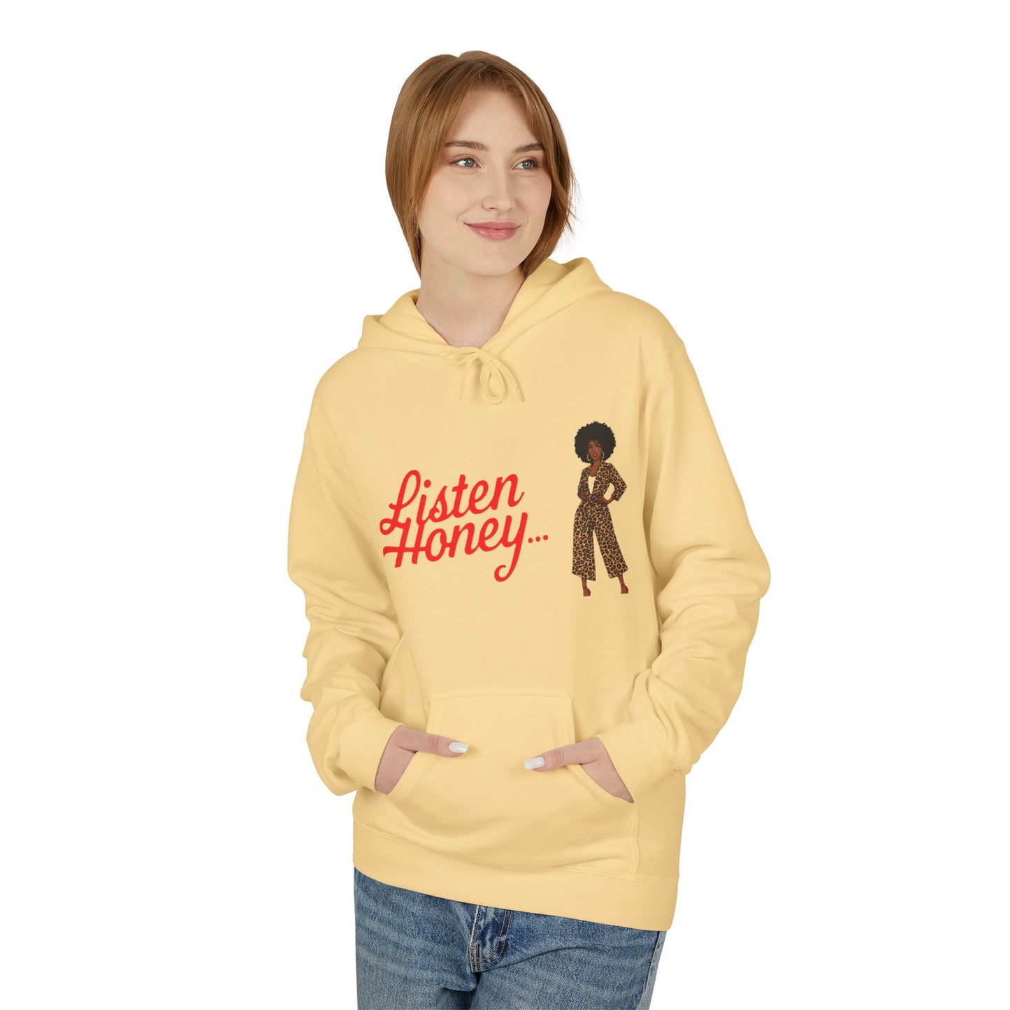 Empowering Quote Fleece Hoodie: Vintage Style, Unisex Graphic Sweatshirt, Casual Gift for Her, Inspirational Fashion, Everyday Comfort