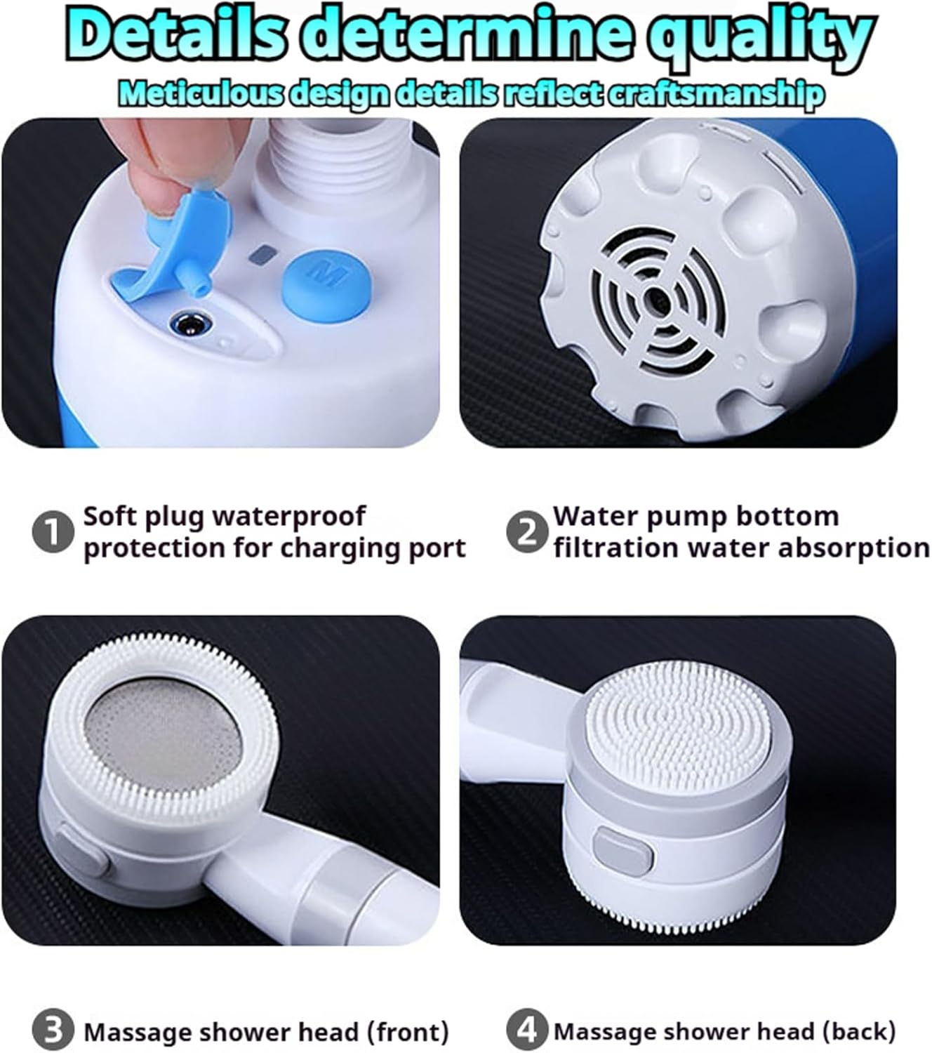 AquaBlast Pro™ – Rechargeable Outdoor Shower Pump for Camping, Pets & Cars