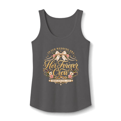 Her Forever Crew tank top | Bridal Party Floral Top