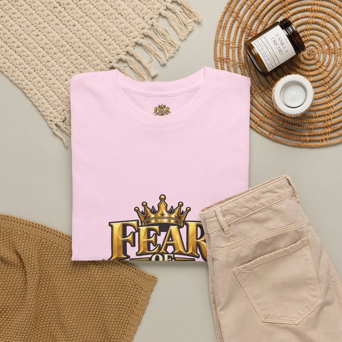 Fear of God crown logo Tee | Religious Christian faith shirt