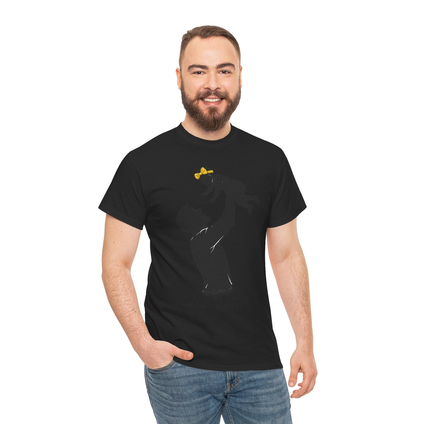 Dad Silhouette T‑Shirt – 'Girl Dad' Father & Daughter Tee