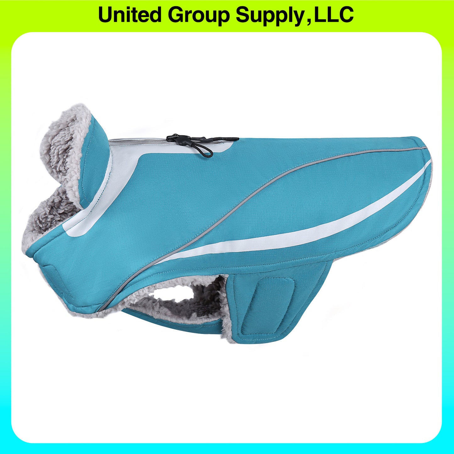 VIVAGLORY Dog Coat Dog Jacket For Winter Fleece Dog Vest For Golden Retriever, Fleece Dog Fleece Coat Dog Parka For Cold Weather Puppy Coat For Medium Dog, Harness Hole Puppy Jacket Dog Coat For Halloween Dog Jacket For Shar