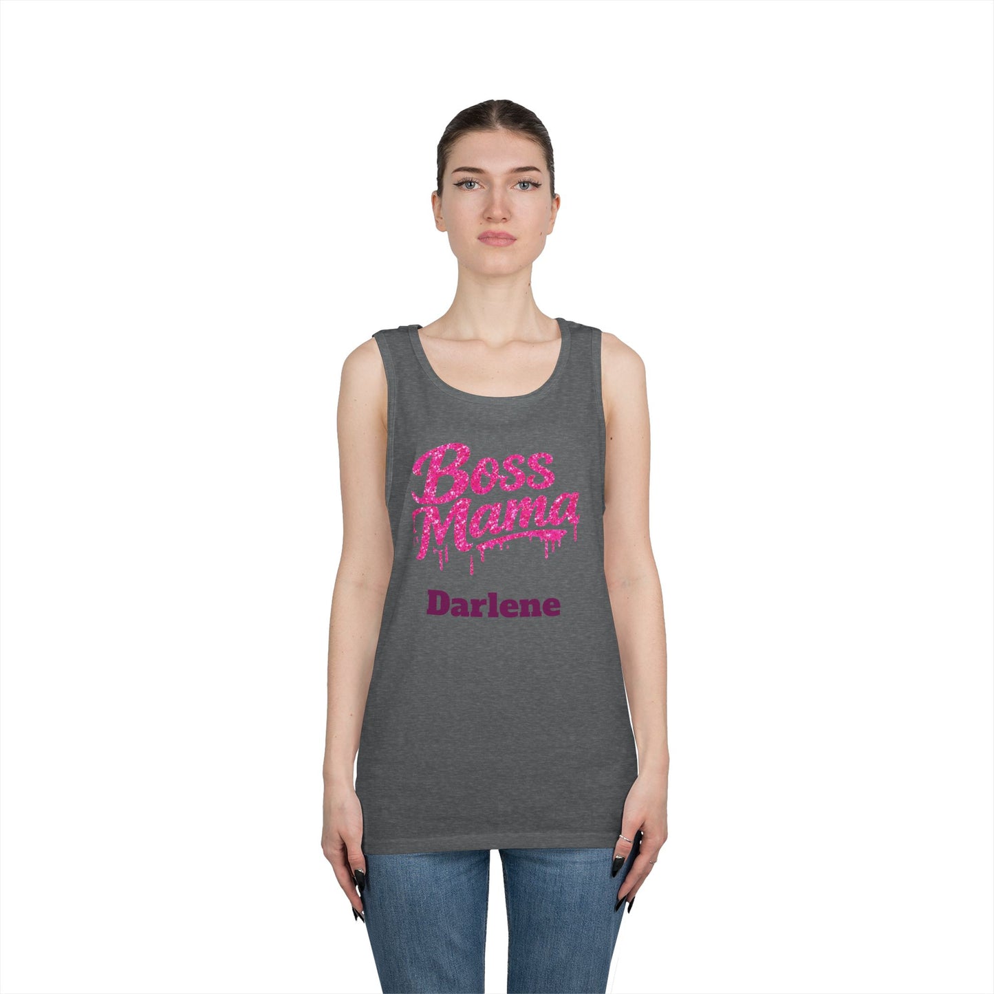 Boss Mama tank top | Personalized name option