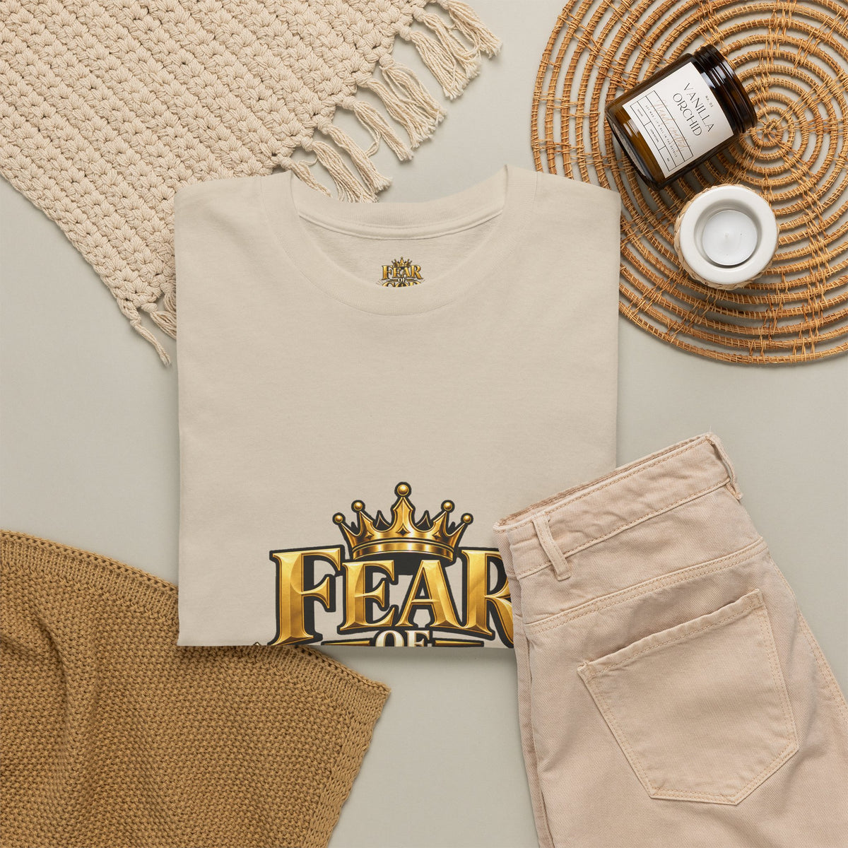 Fear of God crown logo Tee | Religious Christian faith shirt