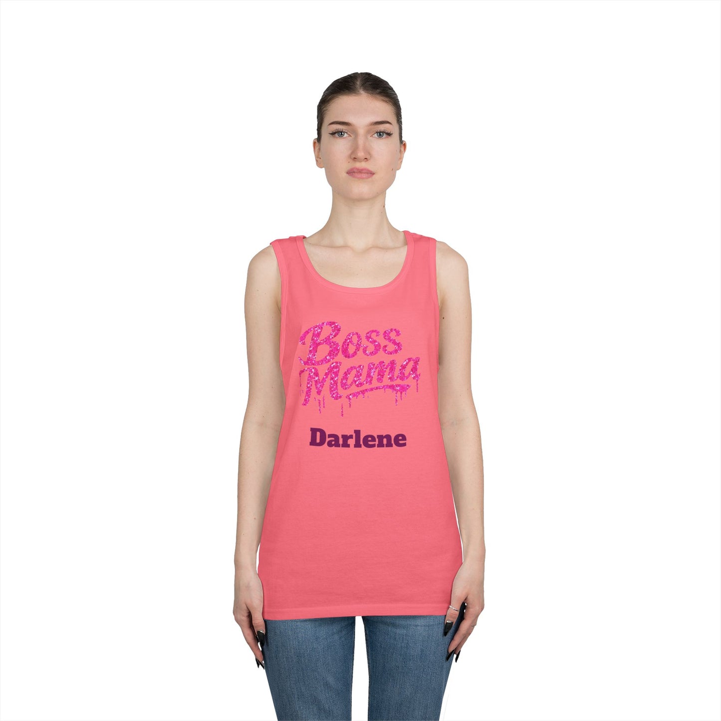 Boss Mama tank top | Personalized name option