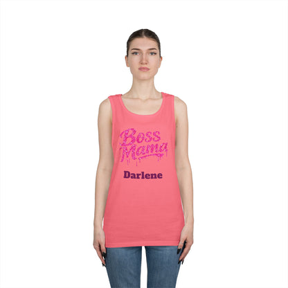 Boss Mama tank top | Personalized name option