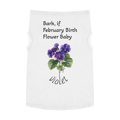 Pet Tank  February Fur Baby, Graphic Tee, Animal Print Sleeveless, Pet Owner Gift