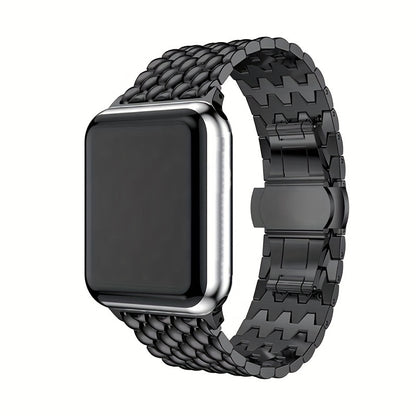 Suitable For Apple Watch Bands 38mm 40mm 41mm 42mm 44mm 45mm 49mm Series 9 8 7 6 5 4 3 2 1 SE SE2 Women And Men, Classic Stainless Steel Metal Watch Band, Suitable For IWatch Watch Band, Beautiful And Shiny Exterior