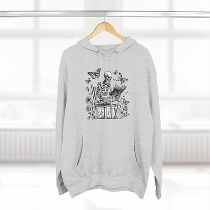 SkeletonHoodie - Perfect for Book Lovers, Readers, Unisex Sweatshirt, Relaxed Everyday Wear