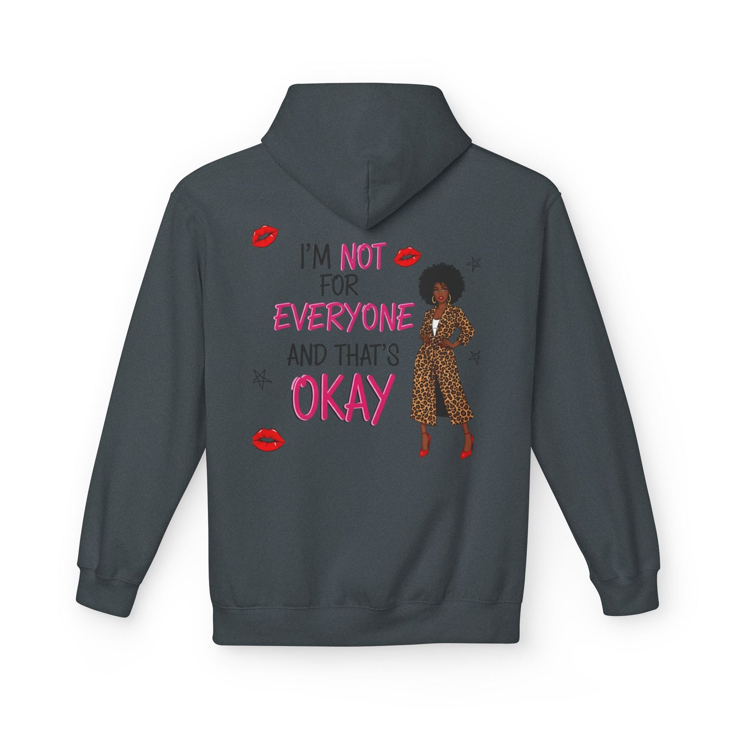 Empowering Quote Fleece Hoodie: Vintage Style, Unisex Graphic Sweatshirt, Casual Gift for Her, Inspirational Fashion, Everyday Comfort