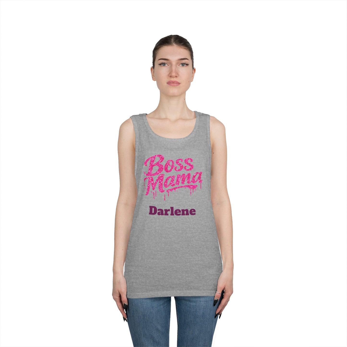 Boss Mama tank top | Personalized name option