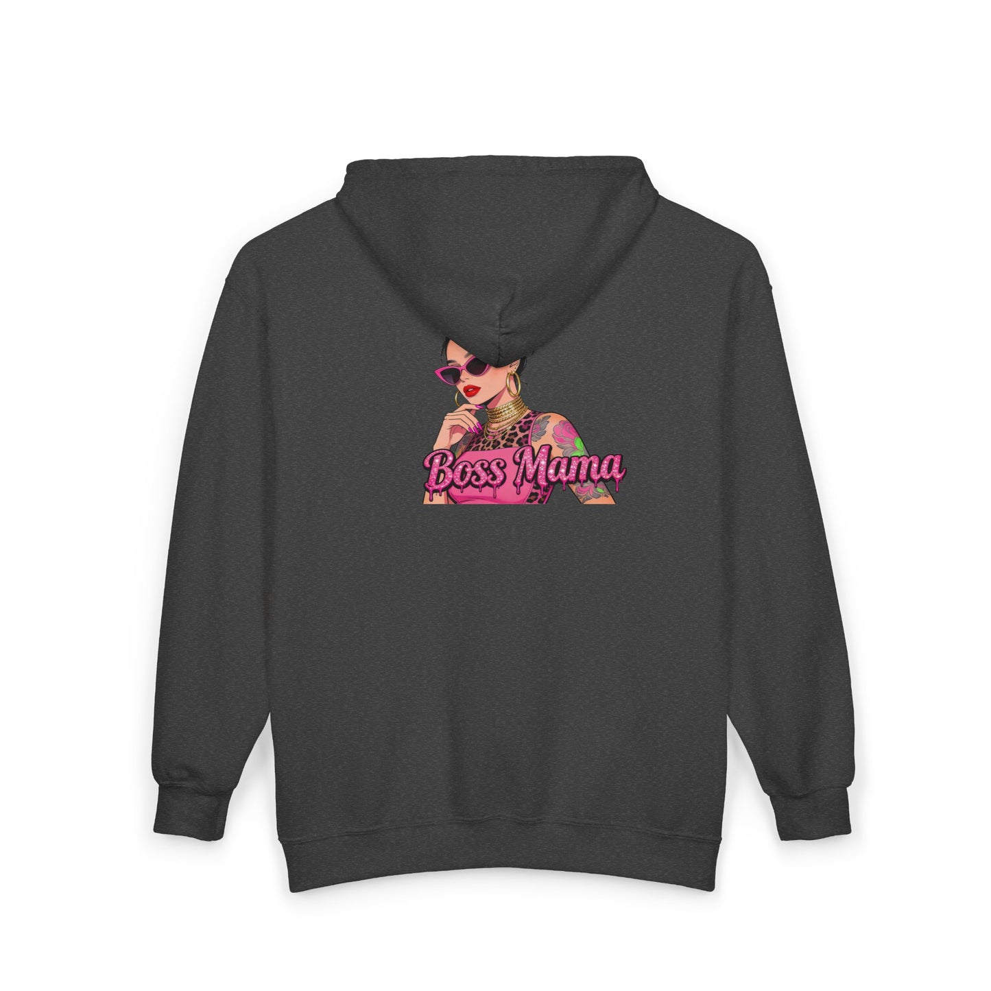 Boss Mama Zip Hoodie | Personalized Rachel, Pink Mom Design