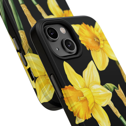 Cell Phone Cases, Daffodil March Birth Flower Impact Resistant Protective Cover, Phone Accessories, Floral Tech Gear, Birthday Gift
