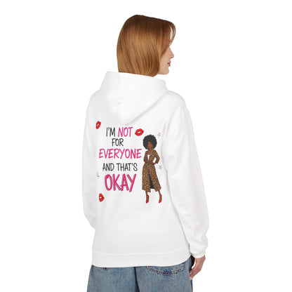 Empowering Quote Fleece Hoodie: Vintage Style, Unisex Graphic Sweatshirt, Casual Gift for Her, Inspirational Fashion, Everyday Comfort