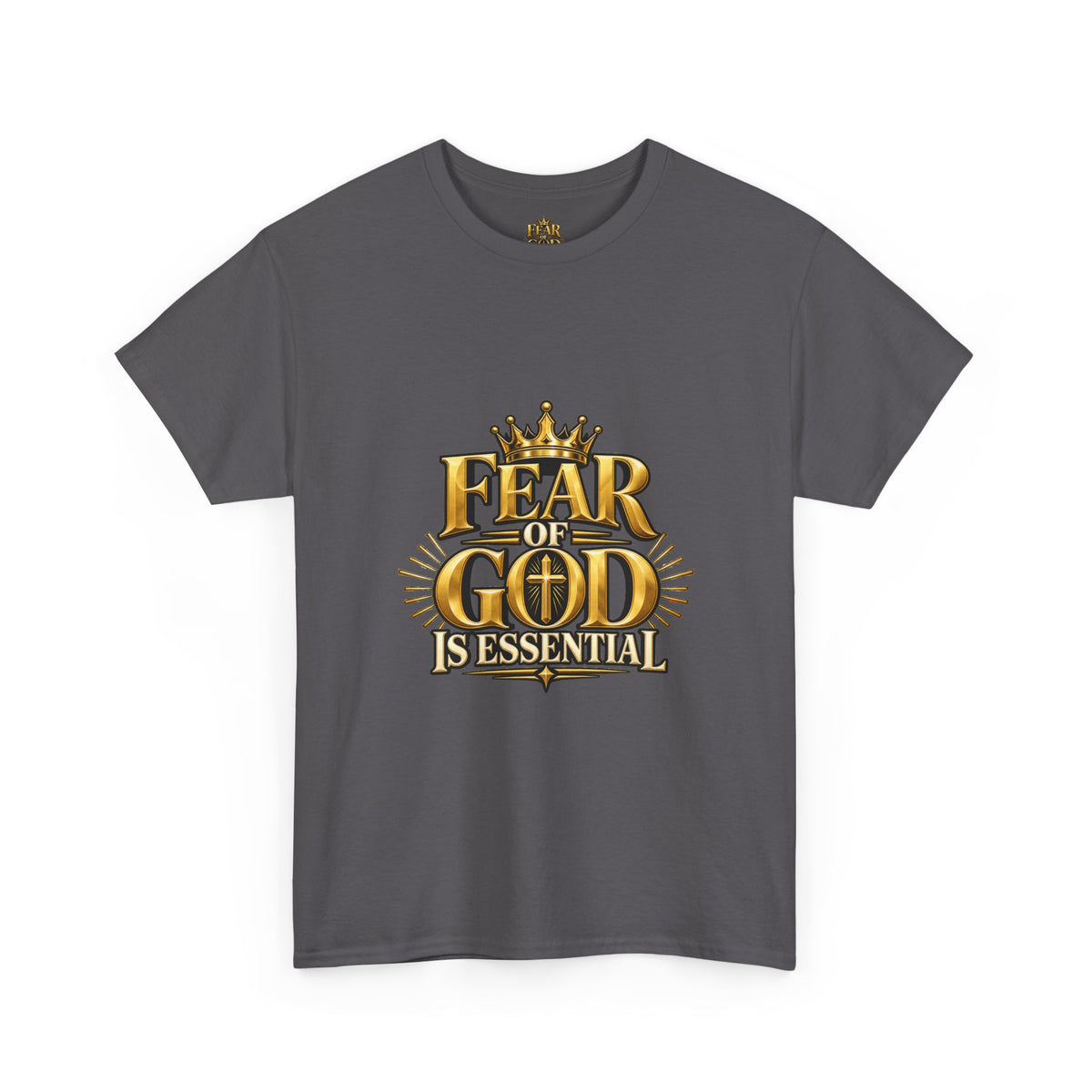 Fear of God crown logo Tee | Religious Christian faith shirt