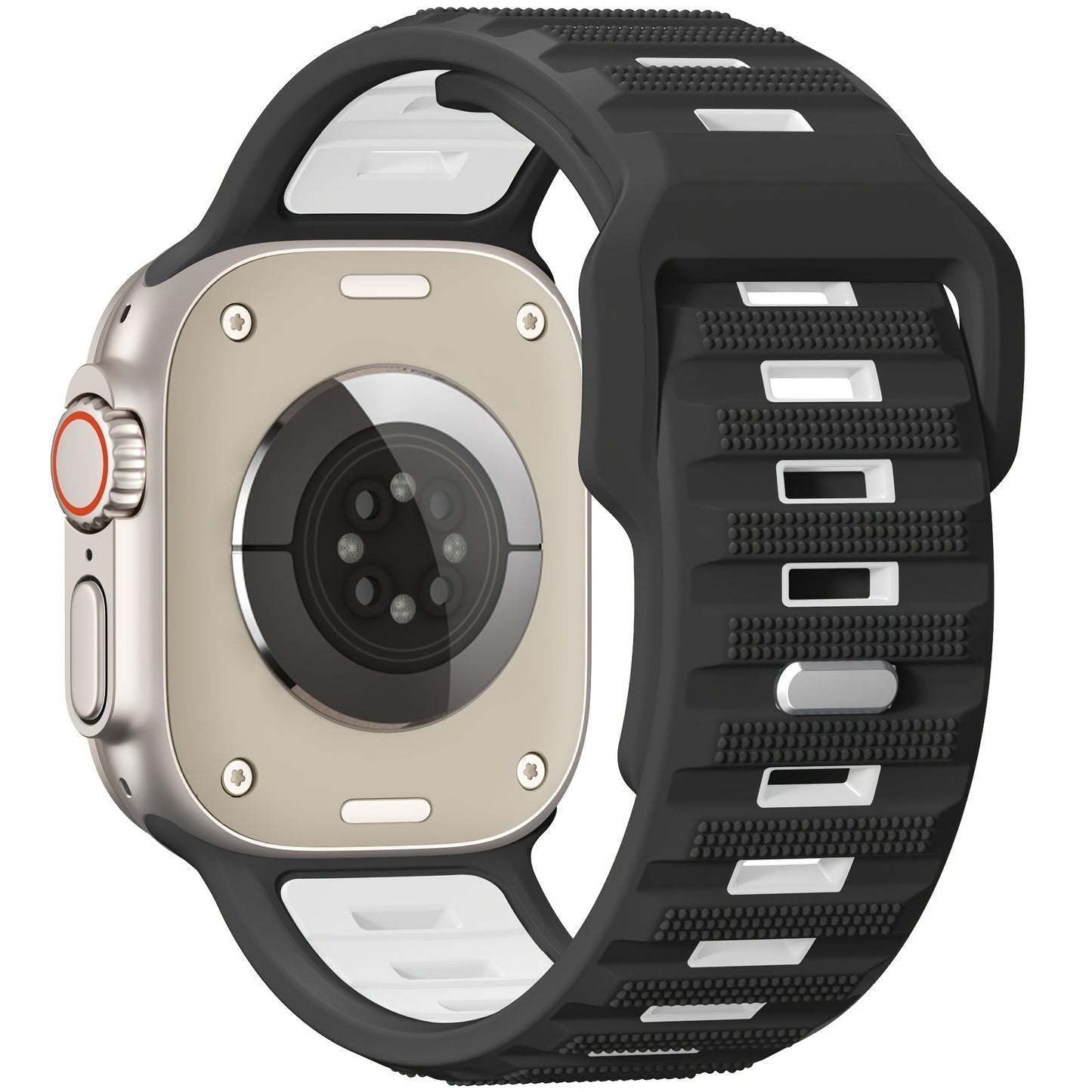 Sport Bands Compatible with Apple Watch Ultra 2/Ultra Band, Compatible with Apple Watch Bands for men 49mm 45mm 44mm 42mm, Silicone Loop Wide Strap for iWatch Series 9 8 7 6 5 4 SE 3 2 1