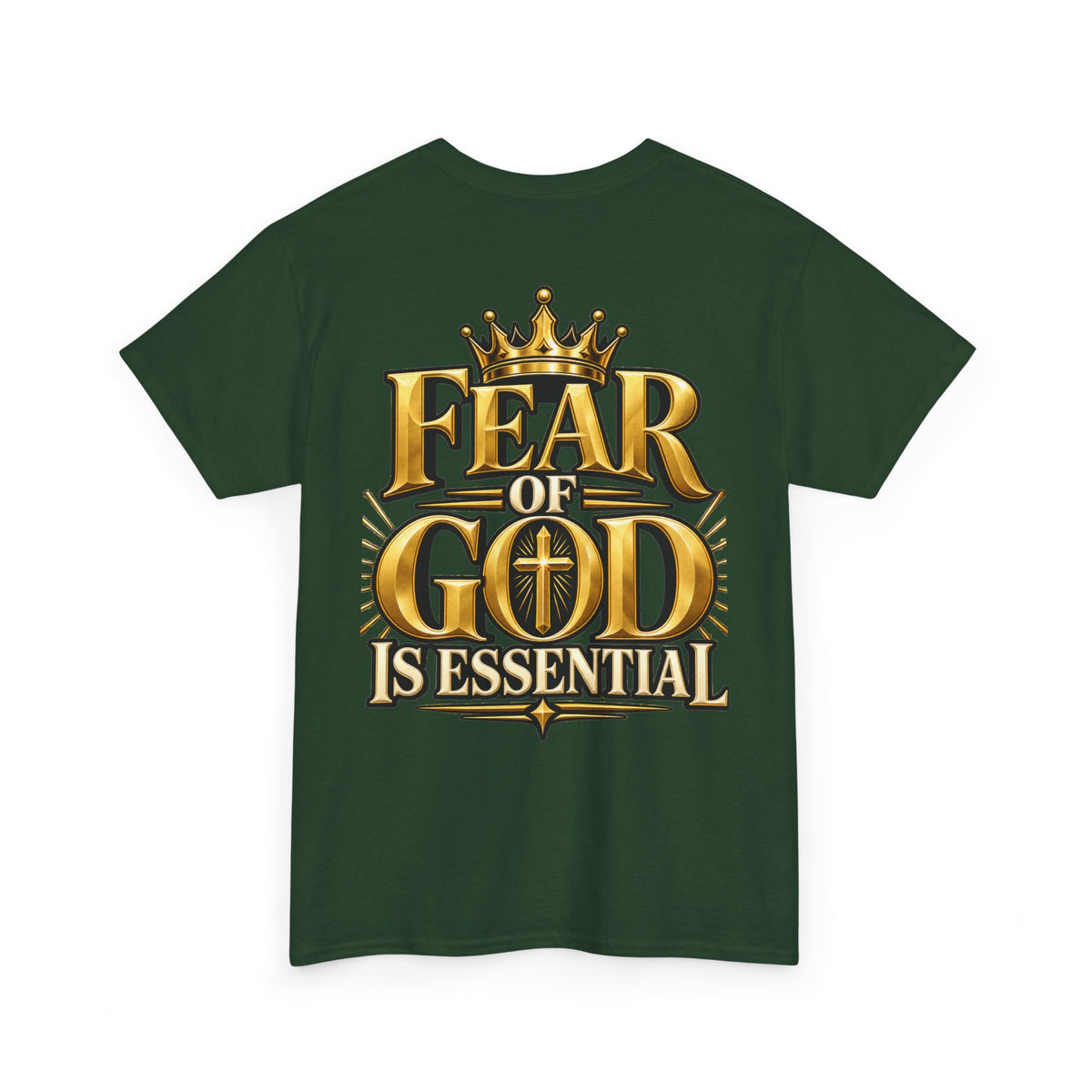 Fear of God crown logo Tee | Religious Christian faith shirt