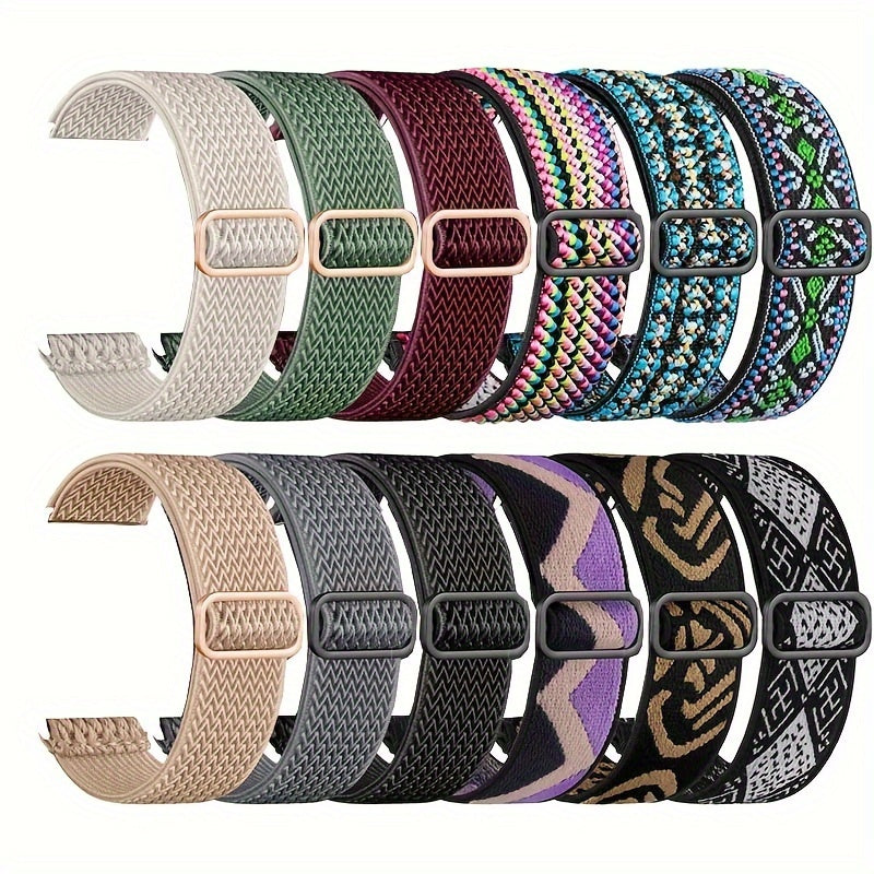 12 Pack Compatible with Apple Watch Bands 44mm for Women Men, Stretchy Nylon Sport Straps Compatible with Apple Series 9 Band, Apple Watch Band 45mm 49mm 42mm 41mm 40mm 38mm for iWatch SE Ultra2 Series 9 8 7 6 5 4 3 2 1