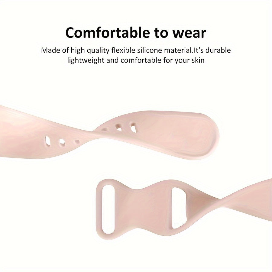 8/15pcs Soft Silicone for Apple Watch Bands - Waterproof Sport Watch Straps for Men And Women - Compatible with 40mm 41mm 38mm 45mm 44mm 42mm for iWatch SE Series 10 9 8 7 6 5 4 3 2, Durable Replacement Wristbands with Comfor