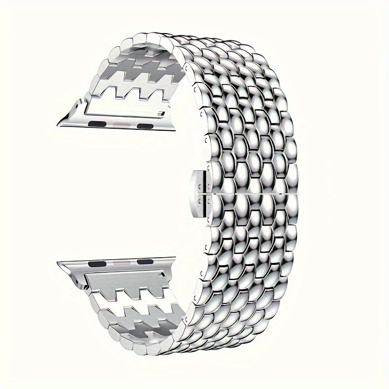 Suitable For Apple Watch Bands 38mm 40mm 41mm 42mm 44mm 45mm 49mm Series 9 8 7 6 5 4 3 2 1 SE SE2 Women And Men, Classic Stainless Steel Metal Watch Band, Suitable For IWatch Watch Band, Beautiful And Shiny Exterior