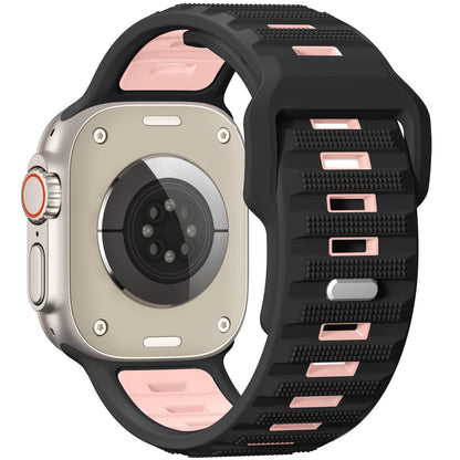 Sport Bands Compatible with Apple Watch Ultra 2/Ultra Band, Compatible with Apple Watch Bands for men 49mm 45mm 44mm 42mm, Silicone Loop Wide Strap for iWatch Series 9 8 7 6 5 4 SE 3 2 1