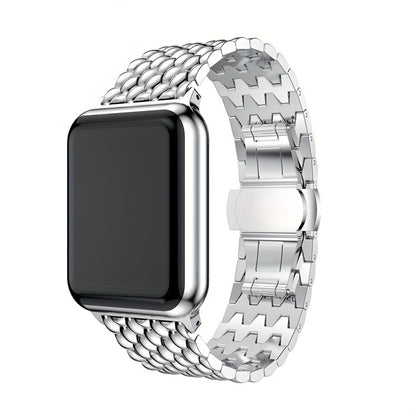 Suitable For Apple Watch Bands 38mm 40mm 41mm 42mm 44mm 45mm 49mm Series 9 8 7 6 5 4 3 2 1 SE SE2 Women And Men, Classic Stainless Steel Metal Watch Band, Suitable For IWatch Watch Band, Beautiful And Shiny Exterior