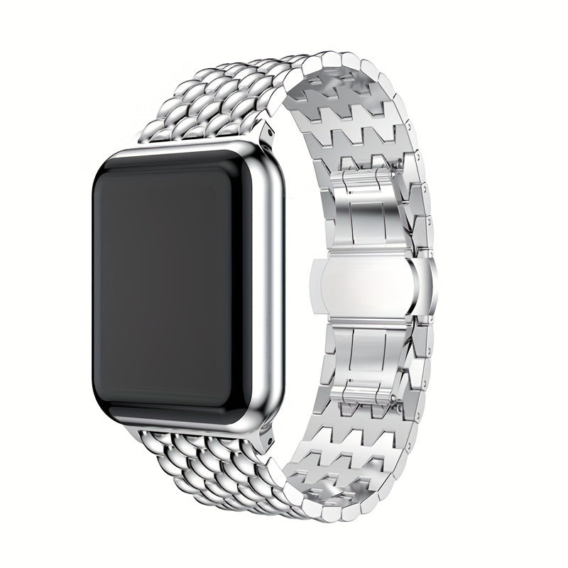 Suitable For Apple Watch Bands 38mm 40mm 41mm 42mm 44mm 45mm 49mm Series 9 8 7 6 5 4 3 2 1 SE SE2 Women And Men, Classic Stainless Steel Metal Watch Band, Suitable For IWatch Watch Band, Beautiful And Shiny Exterior