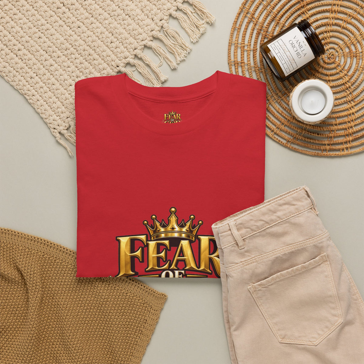 Fear of God crown logo Tee | Religious Christian faith shirt