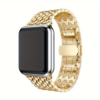 Suitable For Apple Watch Bands 38mm 40mm 41mm 42mm 44mm 45mm 49mm Series 9 8 7 6 5 4 3 2 1 SE SE2 Women And Men, Classic Stainless Steel Metal Watch Band, Suitable For IWatch Watch Band, Beautiful And Shiny Exterior