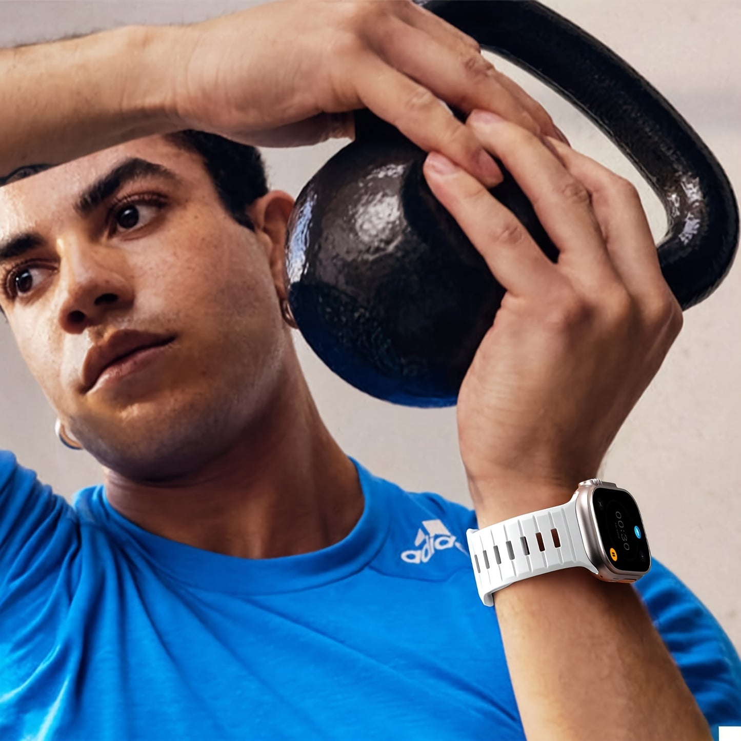 Compatible with Apple Watch Ultra 2/Ultra Band, Compatible with Apple Watch Bands for Men 49mm 45mm 44mm 42mm, Silicone Loop Replacement Strap for iWatch Series 9 8 7 6 5 4 SE 3 2 1