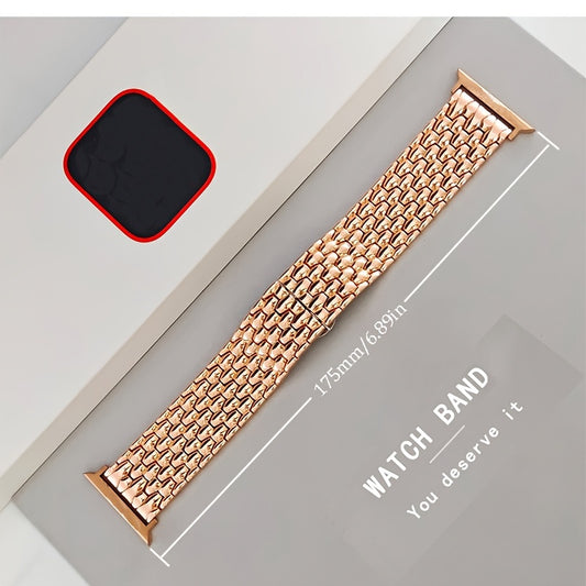 Suitable For Apple Watch Bands 38mm 40mm 41mm 42mm 44mm 45mm 49mm Series 9 8 7 6 5 4 3 2 1 SE SE2 Women And Men, Classic Stainless Steel Metal Watch Band, Suitable For IWatch Watch Band, Beautiful And Shiny Exterior