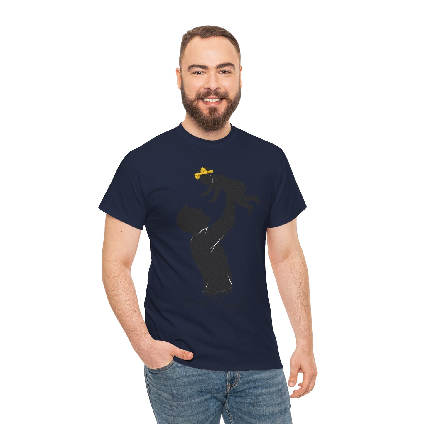 Dad Silhouette T‑Shirt – 'Girl Dad' Father & Daughter Tee