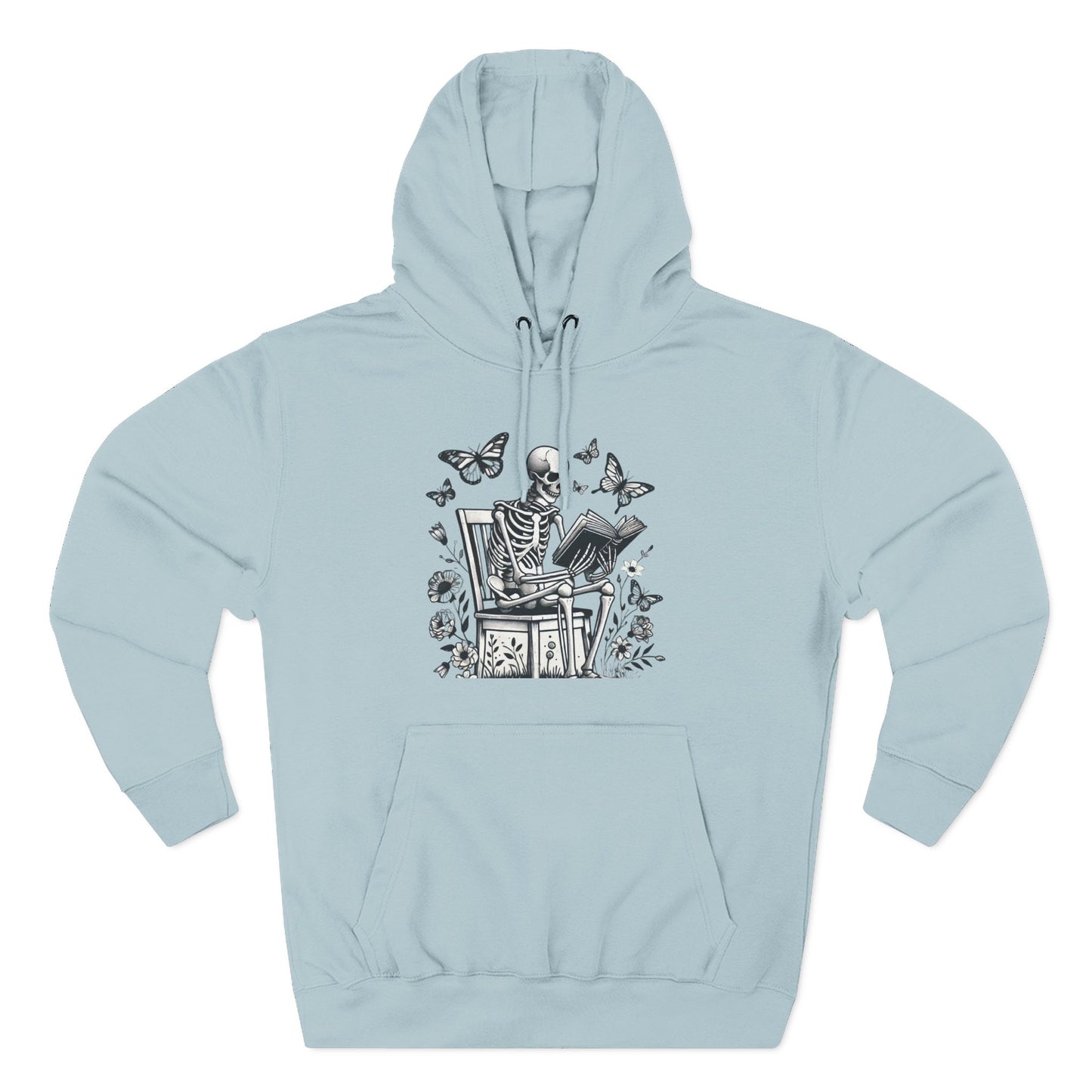 SkeletonHoodie - Perfect for Book Lovers, Readers, Unisex Sweatshirt, Relaxed Everyday Wear