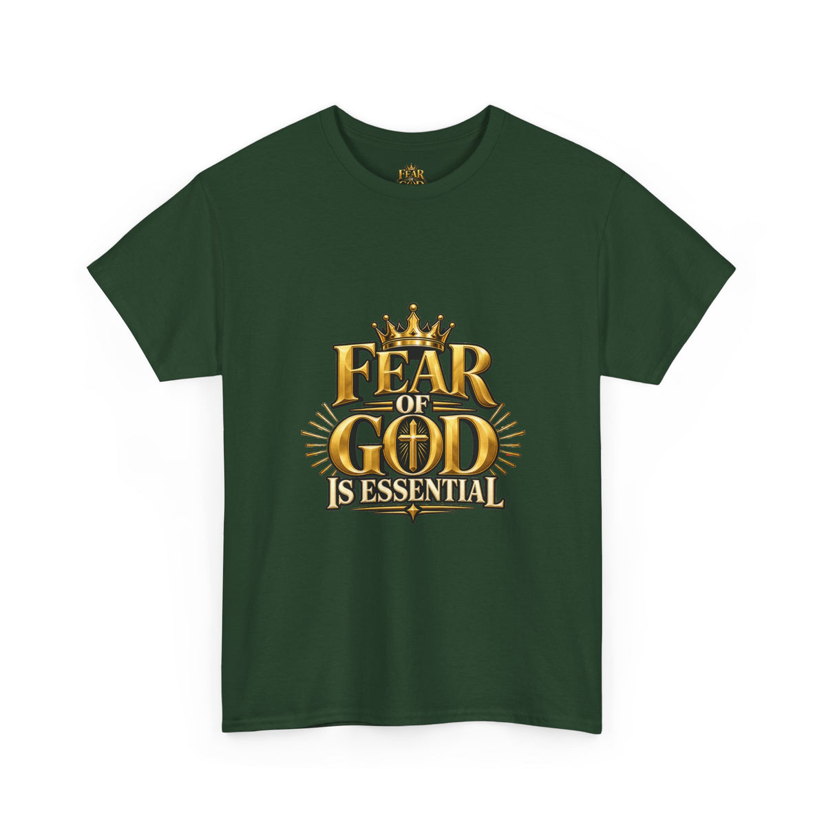 Fear of God crown logo Tee | Religious Christian faith shirt