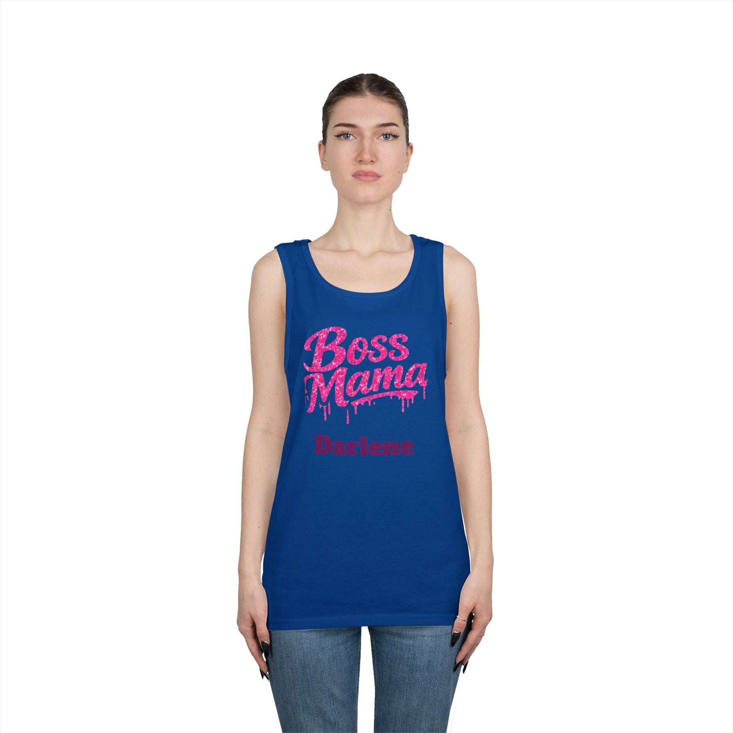 Boss Mama tank top | Personalized name option