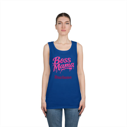 Boss Mama tank top | Personalized name option