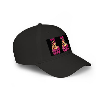 Boss Mama Low Profile Baseball Cap | Retro pop art, pink & black