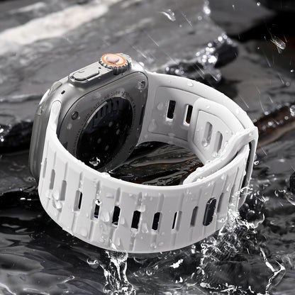 Compatible with Apple Watch Ultra 2/Ultra Band, Compatible with Apple Watch Bands for Men 49mm 45mm 44mm 42mm, Silicone Loop Replacement Strap for iWatch Series 9 8 7 6 5 4 SE 3 2 1