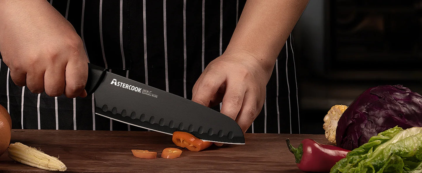 15-Piece Kitchen Knife Set with Block & Built-in Sharpener – Dishwasher Safe German Stainless Steel Knives