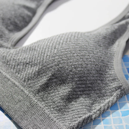 Seamless Sports Bras For Women Plunge Yoga Tube Top Female Brassiere Deep V Sexy Fitness Underwear Backless Bralette Lingerie