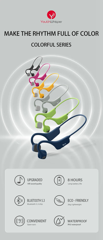 IPX8 Waterproof Headset With 32G TF Card V5.3 Bluetooth Headphones  Wireless AI Earphones  Headphones Headset for Sports