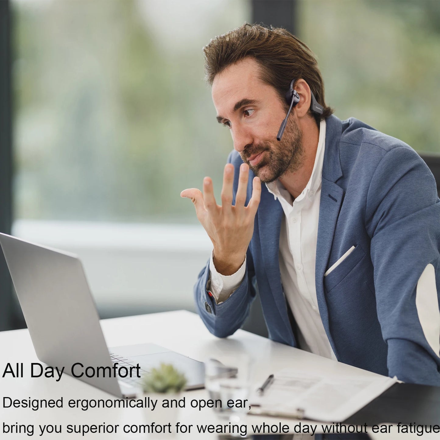 IPX8 Waterproof Headset With 32G TF Card V5.3 Bluetooth Headphones  Wireless AI Earphones  Headphones Headset for Sports