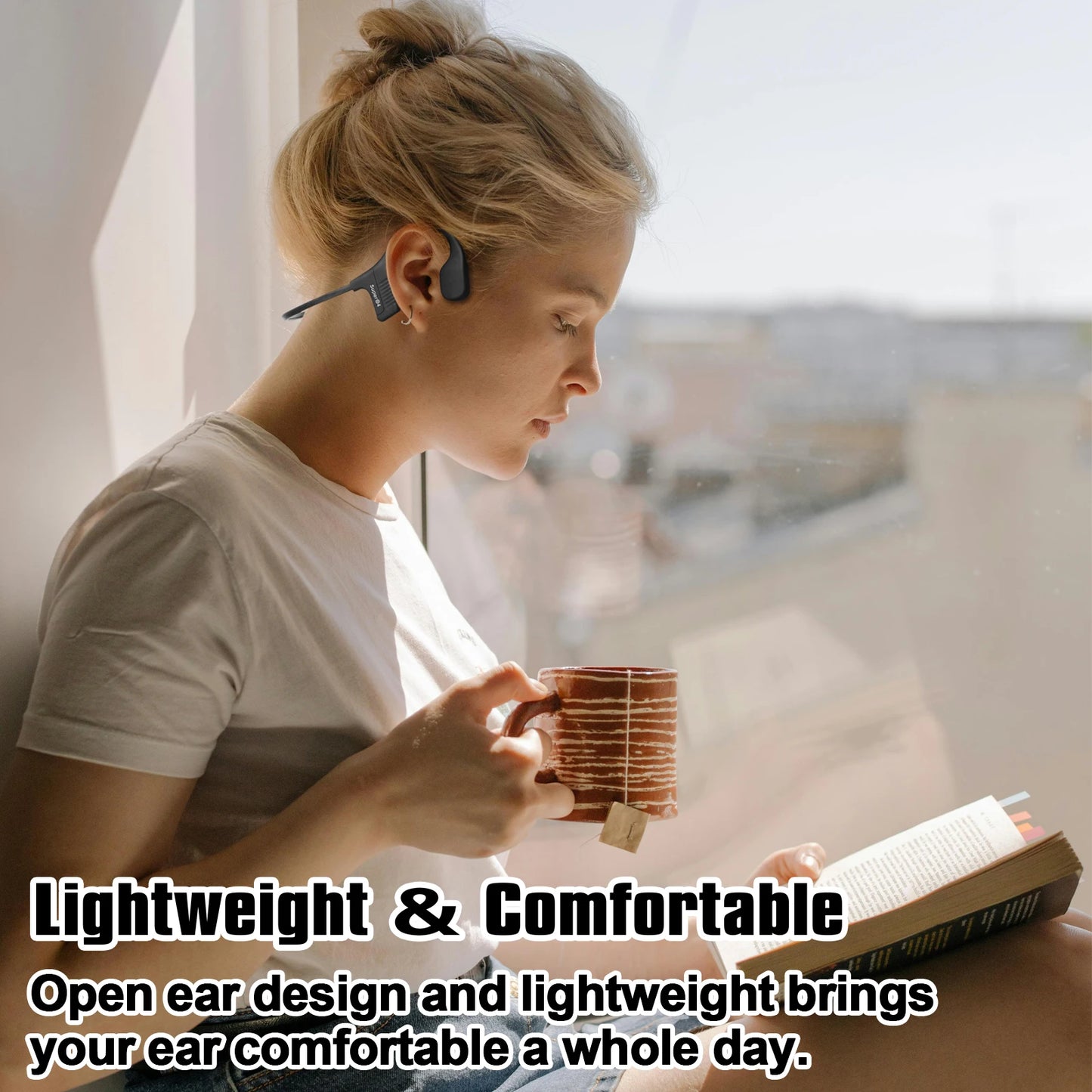 IPX8 Waterproof Headset With 32G TF Card V5.3 Bluetooth Headphones  Wireless AI Earphones  Headphones Headset for Sports