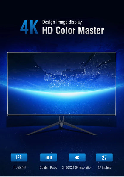 Anmite  27"IPS 4K HDR UHD [3840 x 2160] Gaming Monitor PC HDMI Led Display