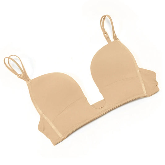 2025 Intimates Deep Plunge Women Bras Sexy Seamless Adjustable Convertible Straps Sutian Push Up Bra 70 75 80 85 90 95 A B C D E