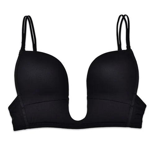 2025 Intimates Deep Plunge Women Bras Sexy Seamless Adjustable Convertible Straps Sutian Push Up Bra 70 75 80 85 90 95 A B C D E