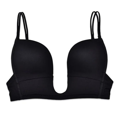 2025 Intimates Deep Plunge Women Bras Sexy Seamless Adjustable Convertible Straps Sutian Push Up Bra 70 75 80 85 90 95 A B C D E