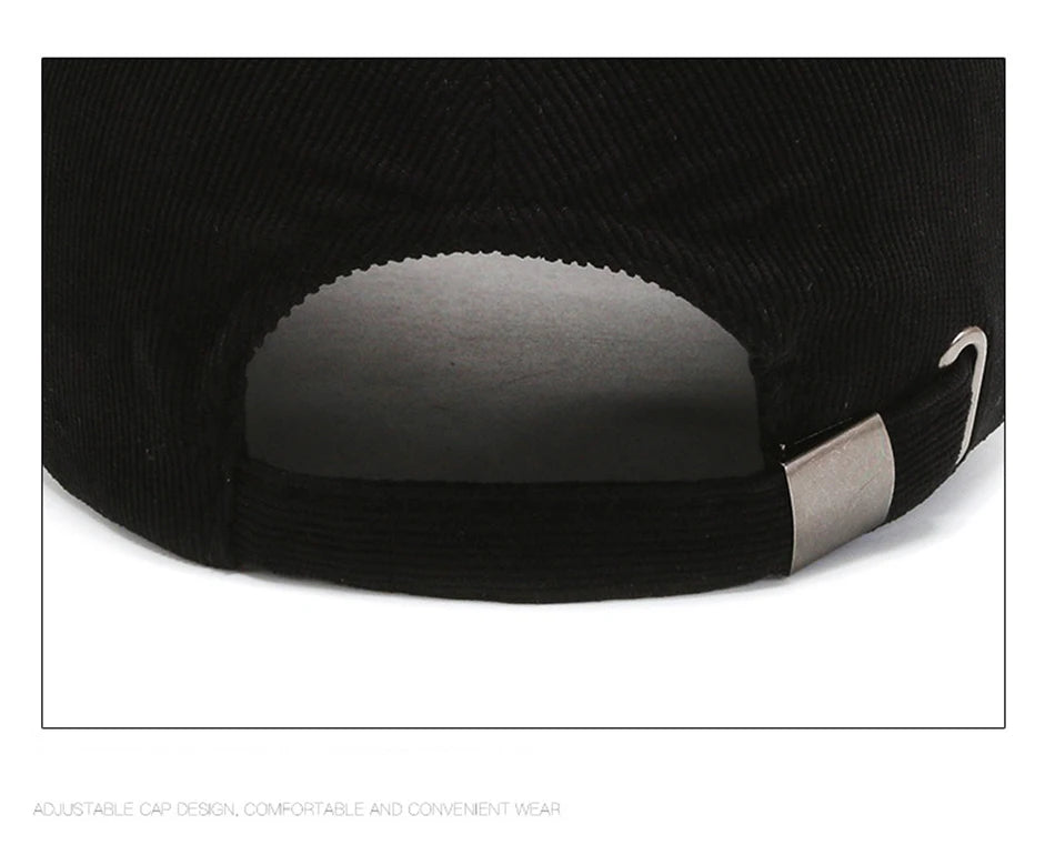 FS Army Green Yellow Winter Corduroy Caps For Men Luxury Brand Women Hat Warm Streetwear Hip Hop Baseball Cap Bone Masculino