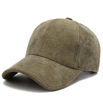 FS Army Green Yellow Winter Corduroy Caps For Men Luxury Brand Women Hat Warm Streetwear Hip Hop Baseball Cap Bone Masculino